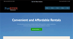 Desktop Screenshot of funriderrentals.com